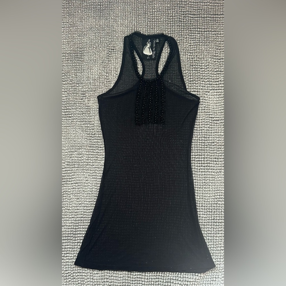 Twelve by Twelve Los Angeles Black Sheer Top